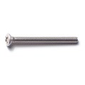 Midwest Fastener #6-32 x 1-1/2 in Phillips Oval Machine Screw, Plain Stainless Steel, 100 PK 04996